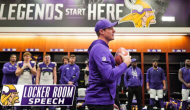 Kevin O'Connell's Locker Room Speech After Minnesota Vikings Win Over Green Bay Packers