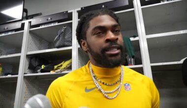 Trevon Diggs reacts to his first game with the Packers in Week 18 vs Vikings