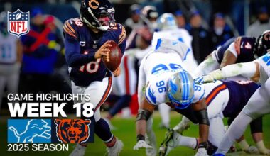 Detroit Lions vs Chicago Bears Game Highlights | 2025 NFL Season Week 18