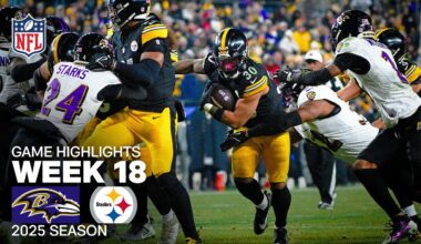Baltimore Ravens vs Pittsburgh Steelers Game Highlights | 2025 NFL Season Week 18