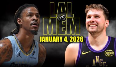 Los Angeles Lakers vs Memphis Grizzlies Full Game Highlights – January 4, 2026 | NBA Season