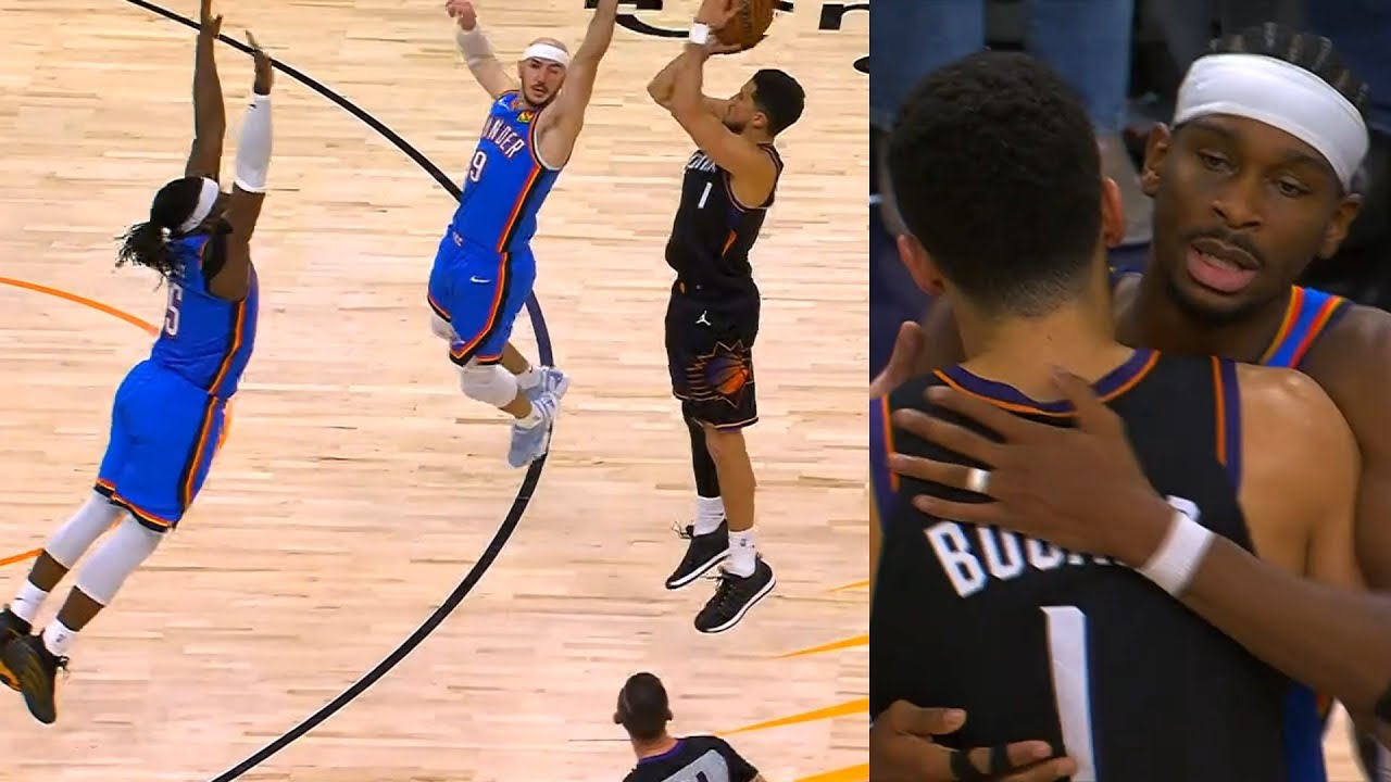 Devin Booker TOUGH GAME WINNER vs OKC over Alex Caruso and Lu Dort 😱