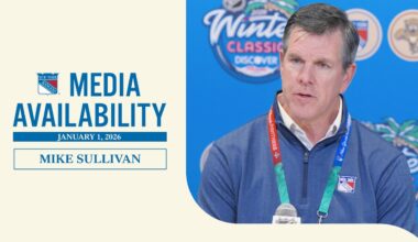 NYR Winter Classic Practice: Mike Sullivan Media Availability | Jan. 1, 2026