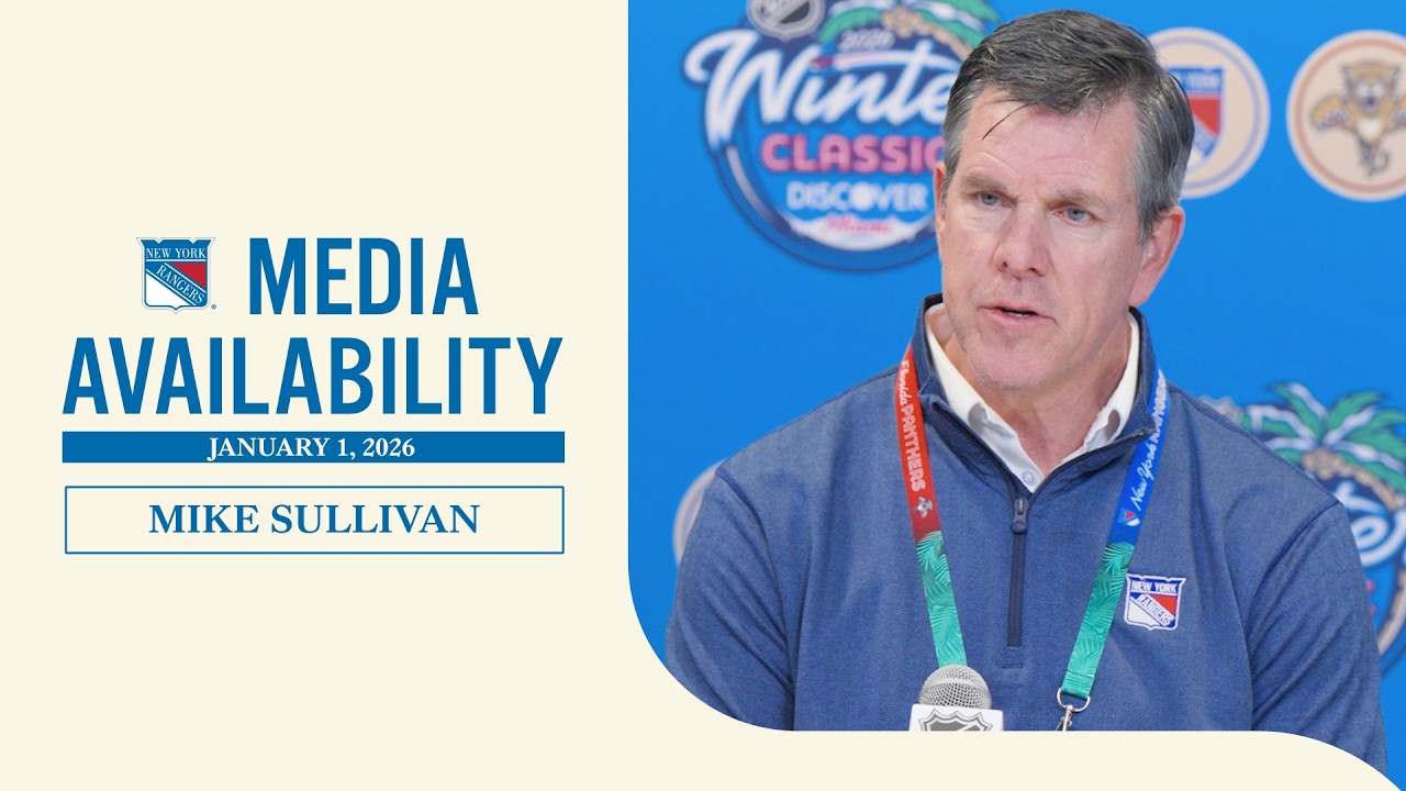 NYR Winter Classic Practice: Mike Sullivan Media Availability | Jan. 1, 2026