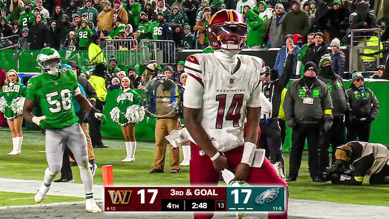 WHAT AN ENDING!! Commanders vs Eagles Week 18 Ending