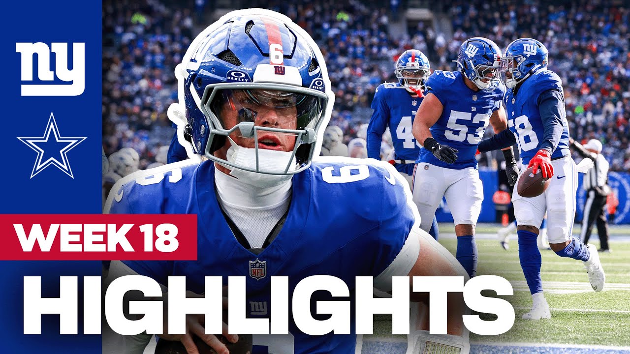 Highlights: Giants vs. Cowboys | Week 18 | New York Giants
