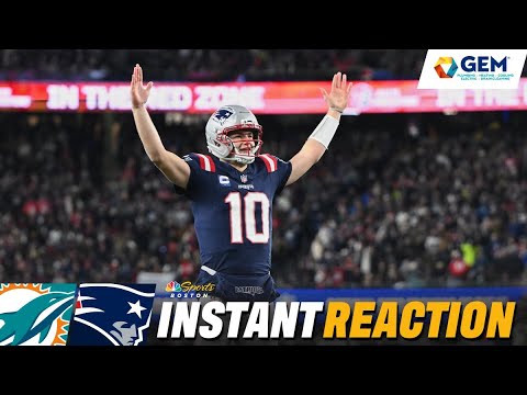 INSTANT REACTION: Patriots cap off ‘MAGICAL' 14-3 season with 38-10 blowout win over Dolphins 😤