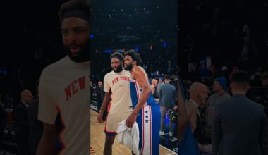 Postgame Daps for Joel Embiid 🤝