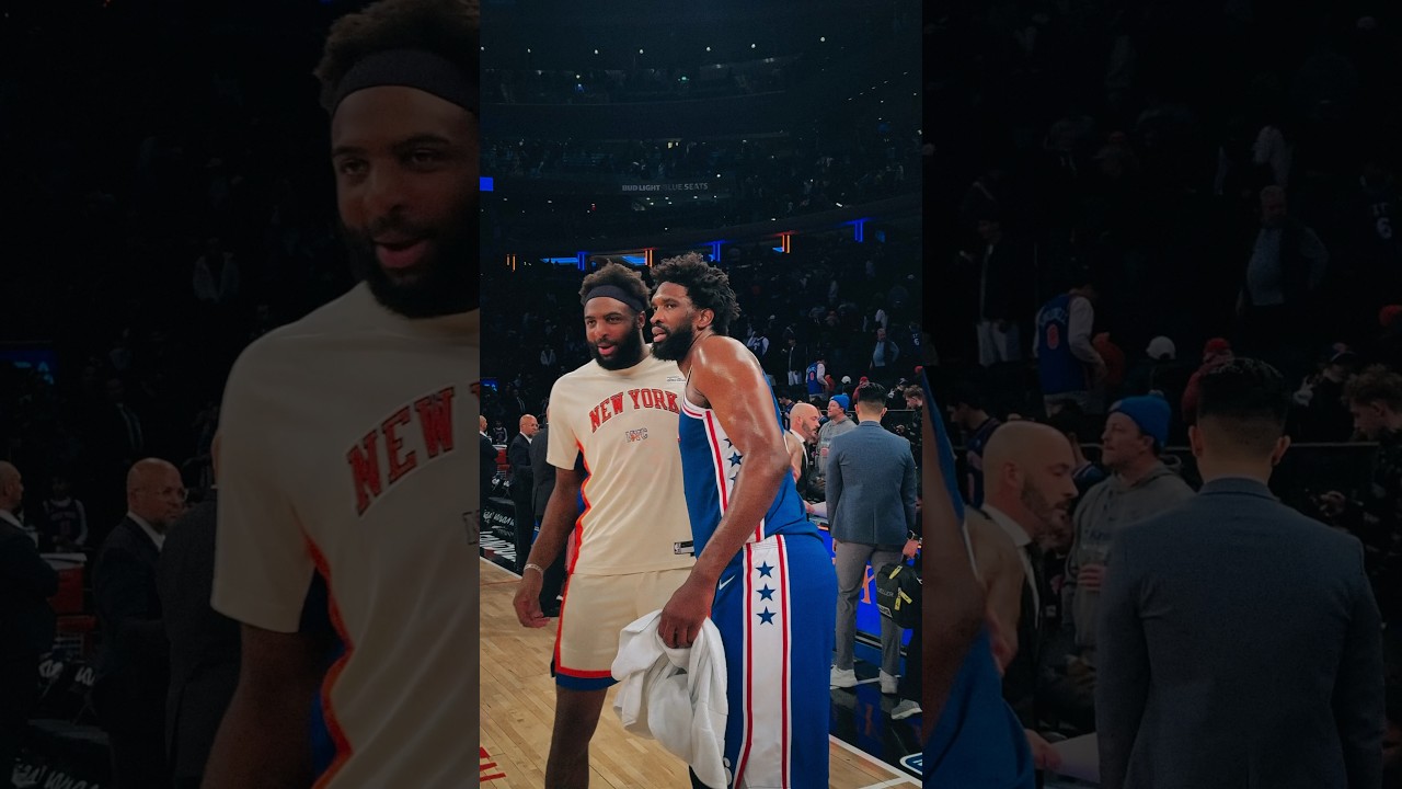 Postgame Daps for Joel Embiid 🤝