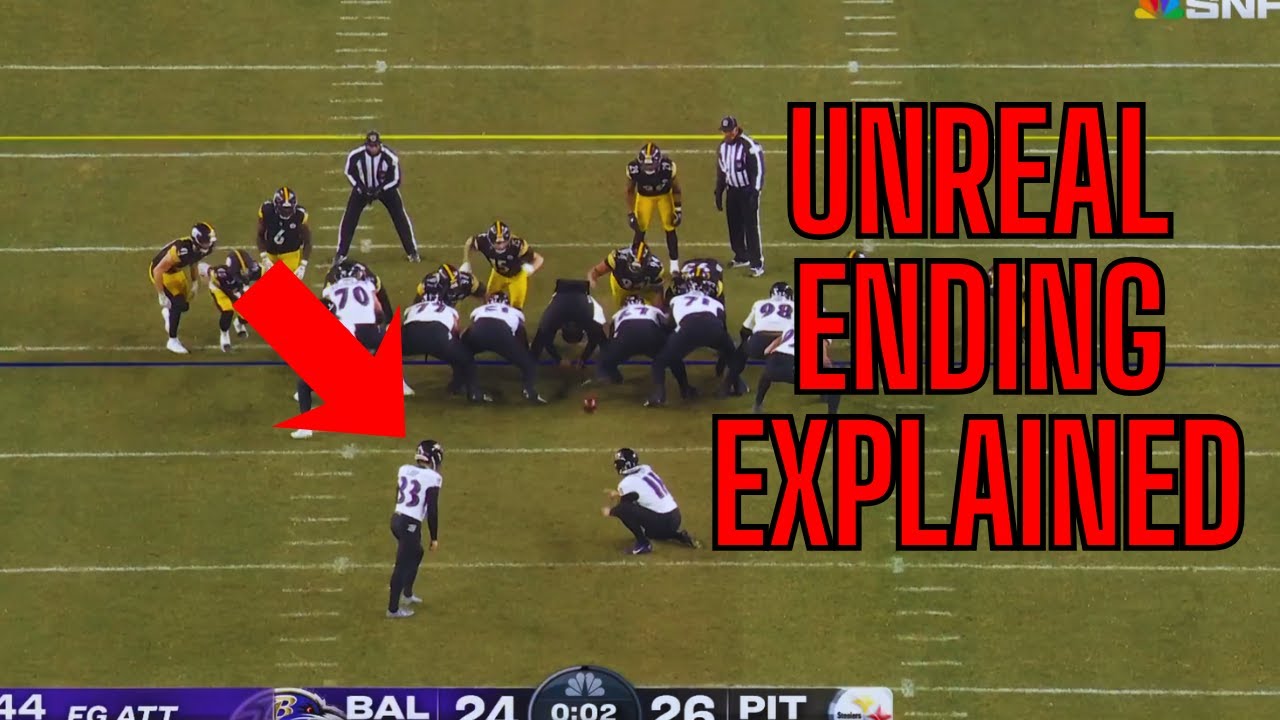 The MOST Insane NFL ENDING EVER Explained... | Steelers vs Ravens |