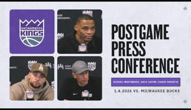 Coach Christie, Russell Westbrook & Zach LaVine | Postgame Interviews 1.4.2026