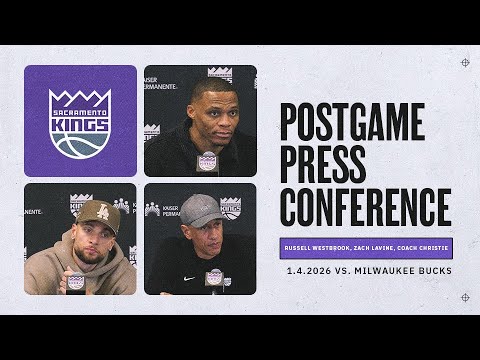 Coach Christie, Russell Westbrook & Zach LaVine | Postgame Interviews 1.4.2026