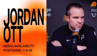 Head Coach Jordan Ott Postgame Media Availability | Phoenix Suns | 1-4-26
