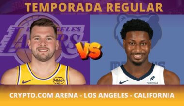 LOS ANGELES LAKERS X MEMPHIS GRIZZLIES / AO VIVO / TEMPORADA REGULAR