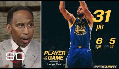 ESPN reacts to Steph Curry scores 31 Pts carry Golden State Warriors beat Utah Jazz 123-114
