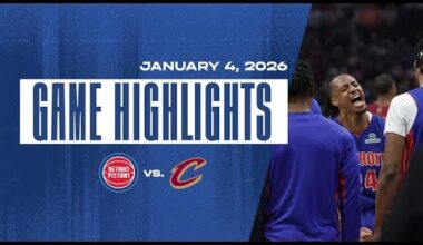 Pistons Earn First Win of the New Year | Game Highlights vs. Cleveland Cavaliers | 01.04.26