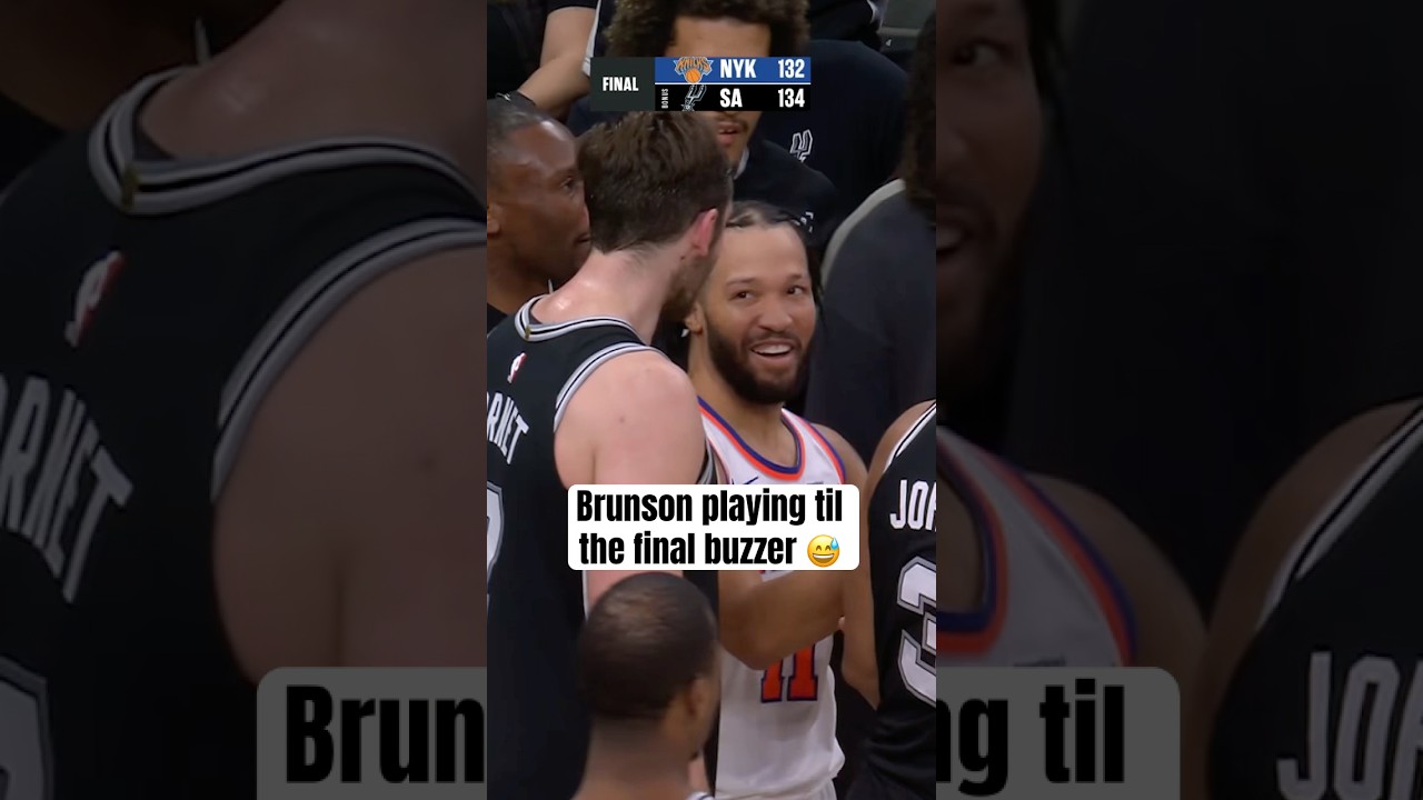 Jalen Brunson wanted the foul too 😂