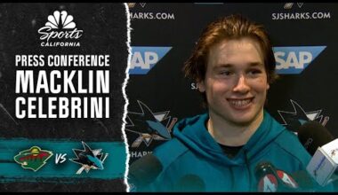Macklin Celebrini reveals emotions upon being named to Team Canada Olympic team | NBC Sports CA