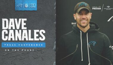 Dave Canales speaks to media after clinching the NFC South