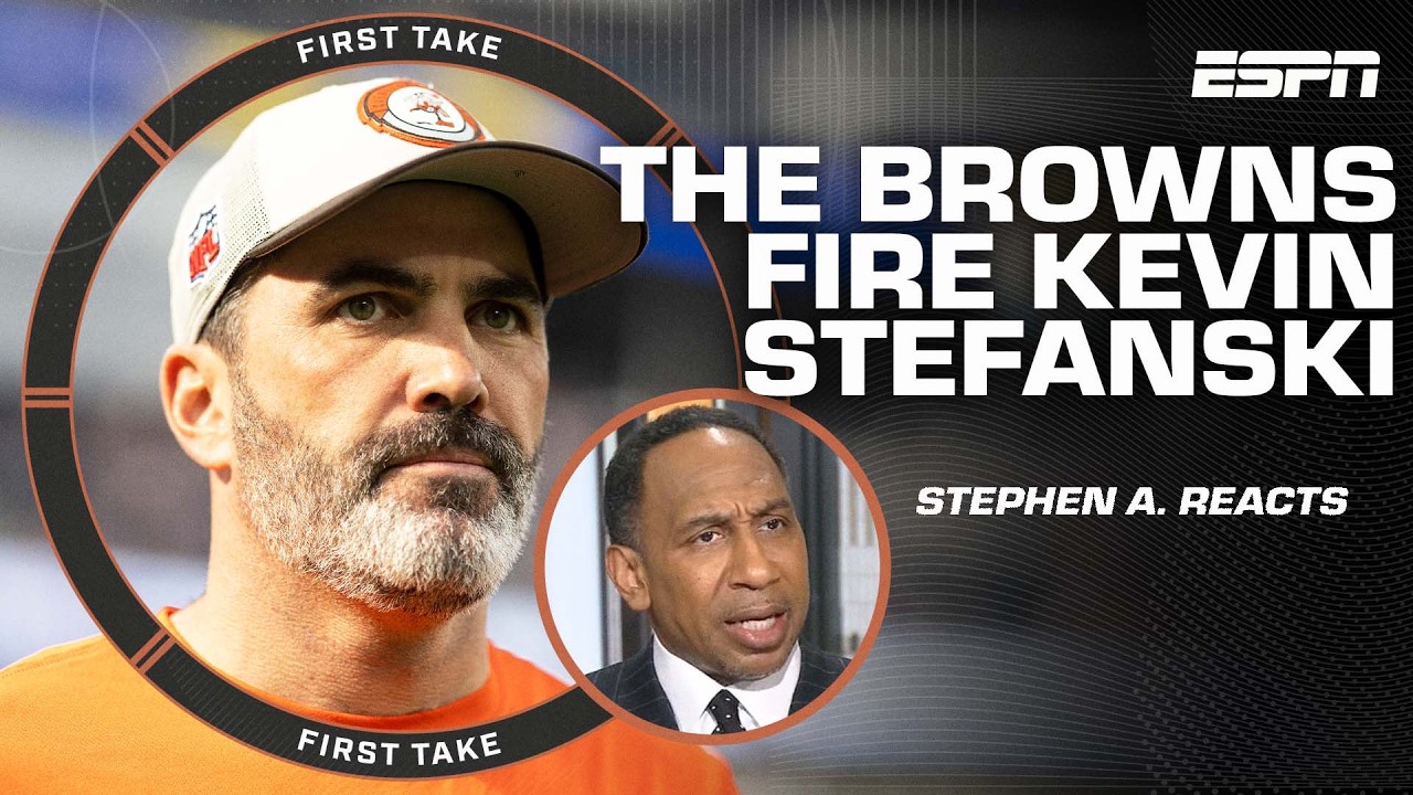 Stephen A. reacts to the Browns firing Kevin Stefanski after 6 seasons 🚨 | First Take