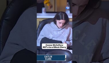 Caitlin Clark and her boyfriend Connor watching the Indiana Pacers 👀