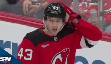 Luke Hughes On Ice For Two Goals Against To Forget vs. Hurricanes