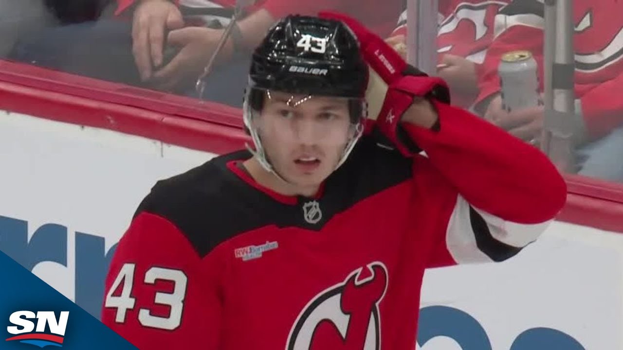 Luke Hughes On Ice For Two Goals Against To Forget vs. Hurricanes