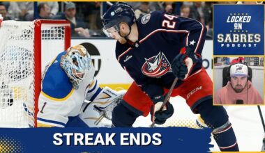 Buffalo Sabres win streak ends in Columbus, but now comes the real test