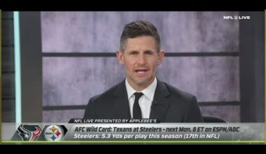 ESPN NFL LIVE | Dan Orlovsky FEARS Houston Texans Will DOMINATE In The Playoffs