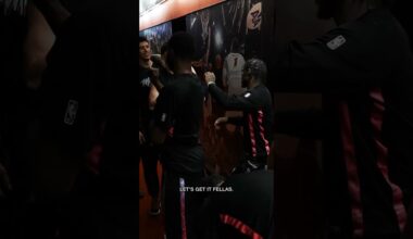 Tyler Herro Pregame Huddle Breakdown! 💪 #miami #nba #basketball #team