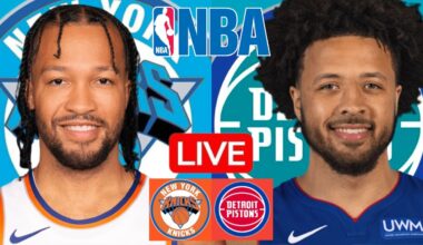 LIVE: NEW YORK KNICKS vs DETROIT PISTONS | NBA | PLAY BY PLAY | SCOREBOARD
