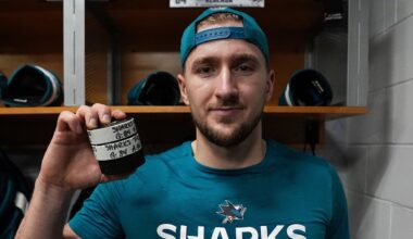 Regenda's 1st career hat trick! 🇸🇰🎩🦈 Regendov prvý hetrik v NHL!