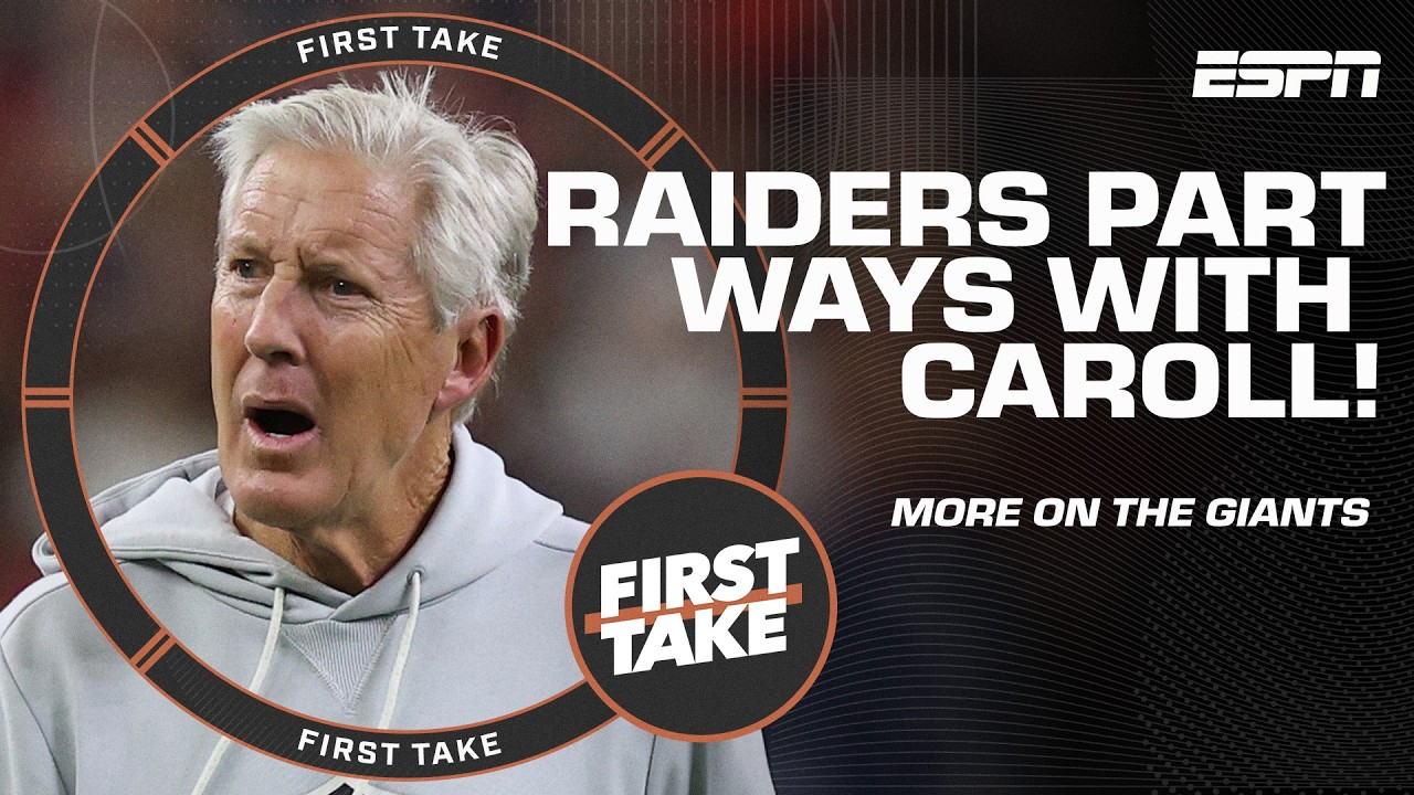 Raiders FIRE HC Pete Carroll 👀 Stephen A. says It ABSOLUTELY was the right decision | First Take