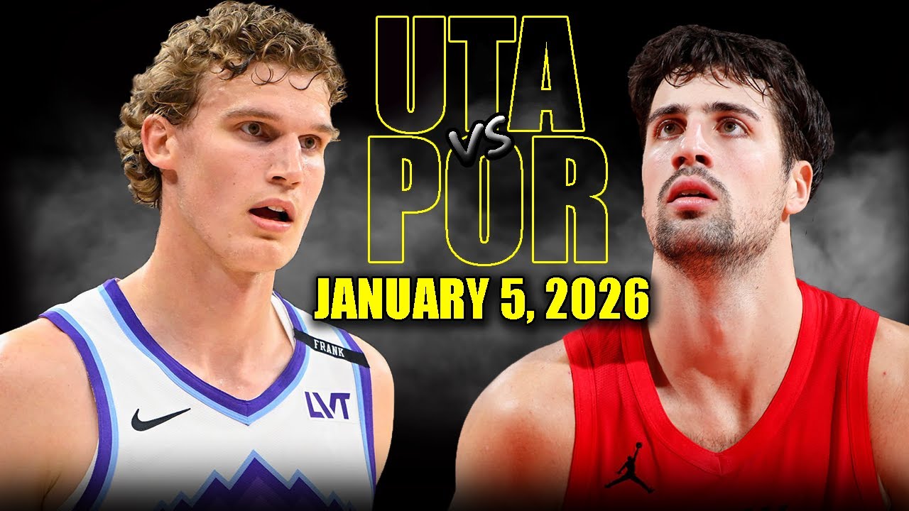 Utah Jazz vs Portland Trail Blazers Full Game Highlights – January 5, 2026 | NBA Season