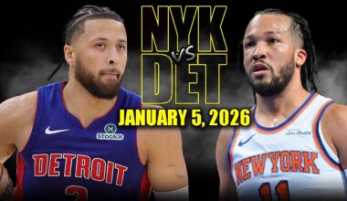 New York Knicks vs Detroit Pistons Full Game Highlights – January 5, 2026 | NBA Season
