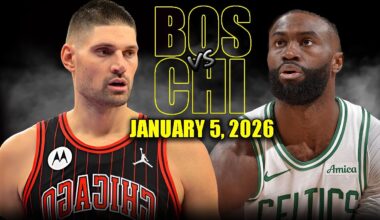 Boston Celtics vs Chicago Bulls Full Game Highlights – January 5, 2026 | NBA Season