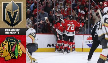 Chicago Blackhawks vs. Vegas Golden Knights (1/4/25) | Game Highlights | CHSN Blackhawks