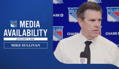 NYR vs UTA: Mike Sullivan Postgame Media Availability | Jan. 5, 2026