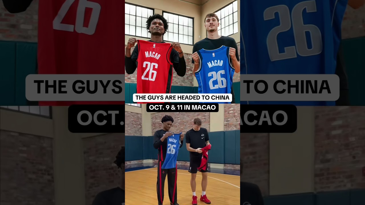 NBA China Games, here we come ✈️🏀 #nba #china #dallasavericks (🎥: @houstonrockets)