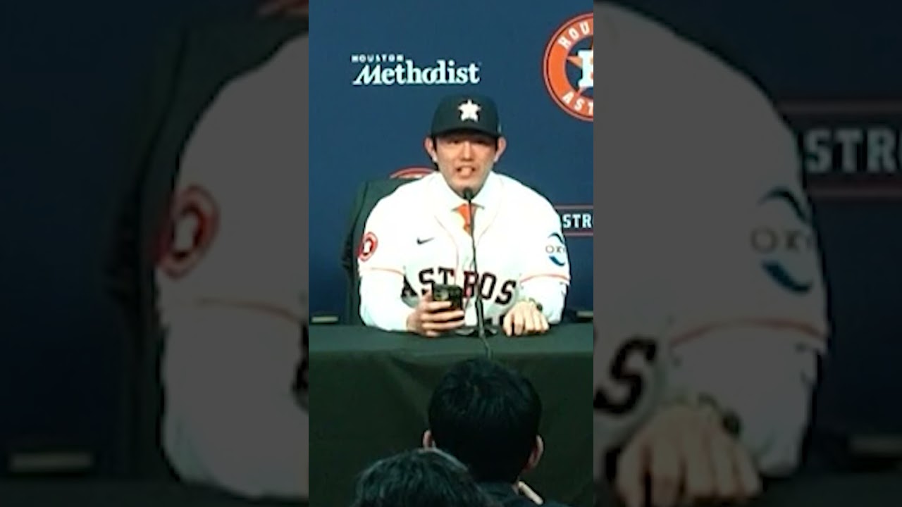 "What's up, H-Town?" Tatsuya Imai with a message to Astros fans! ☄️