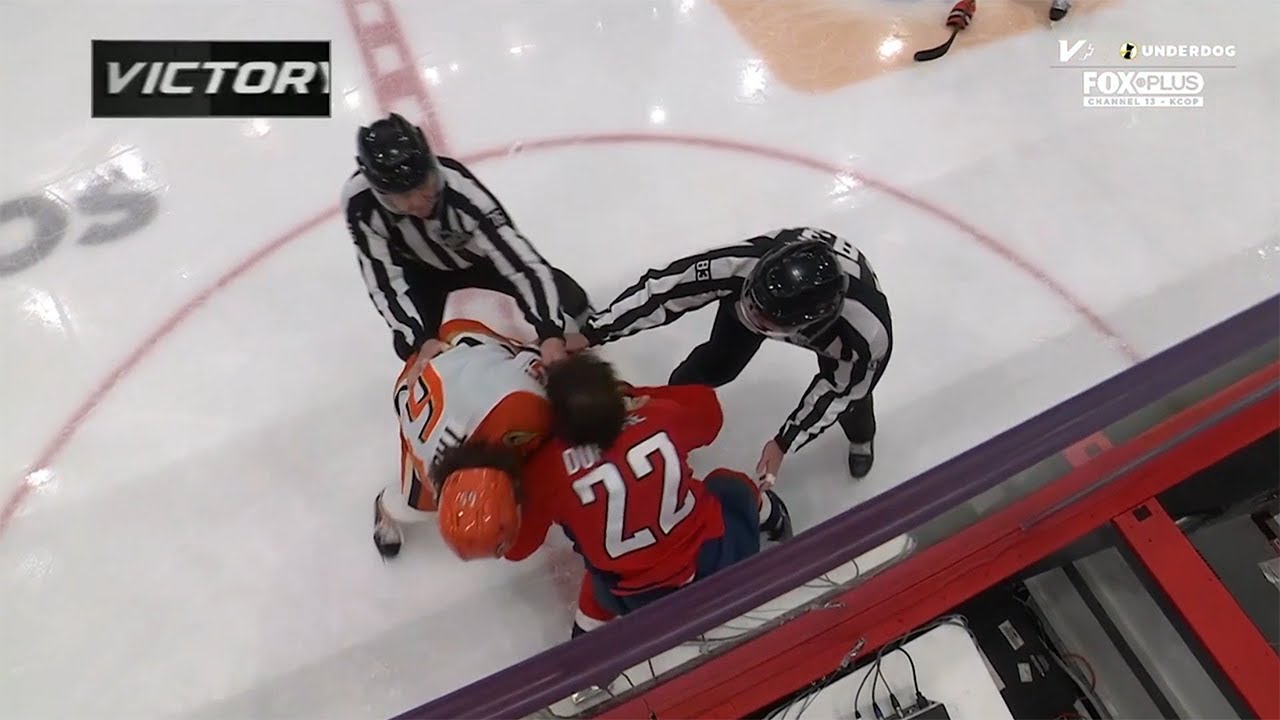 Jacob Trouba Drops 🥊 Gloves 🥊 With Brandon Duhaime