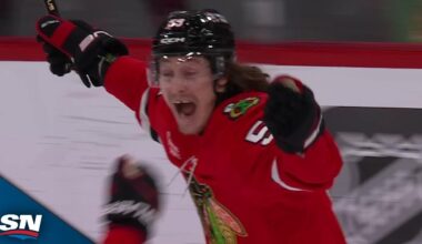 Blackhawks' Tyler Bertuzzi Caps Hat Trick With OT Winner vs. Golden Knights