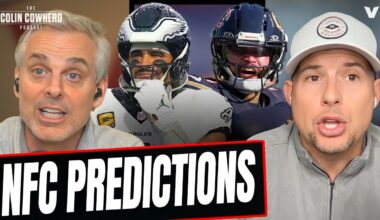 NFC Playoff PREDICTIONS: Rams-Panthers, 49ers-Eagles, Packers-Bears | Colin Cowherd NFL