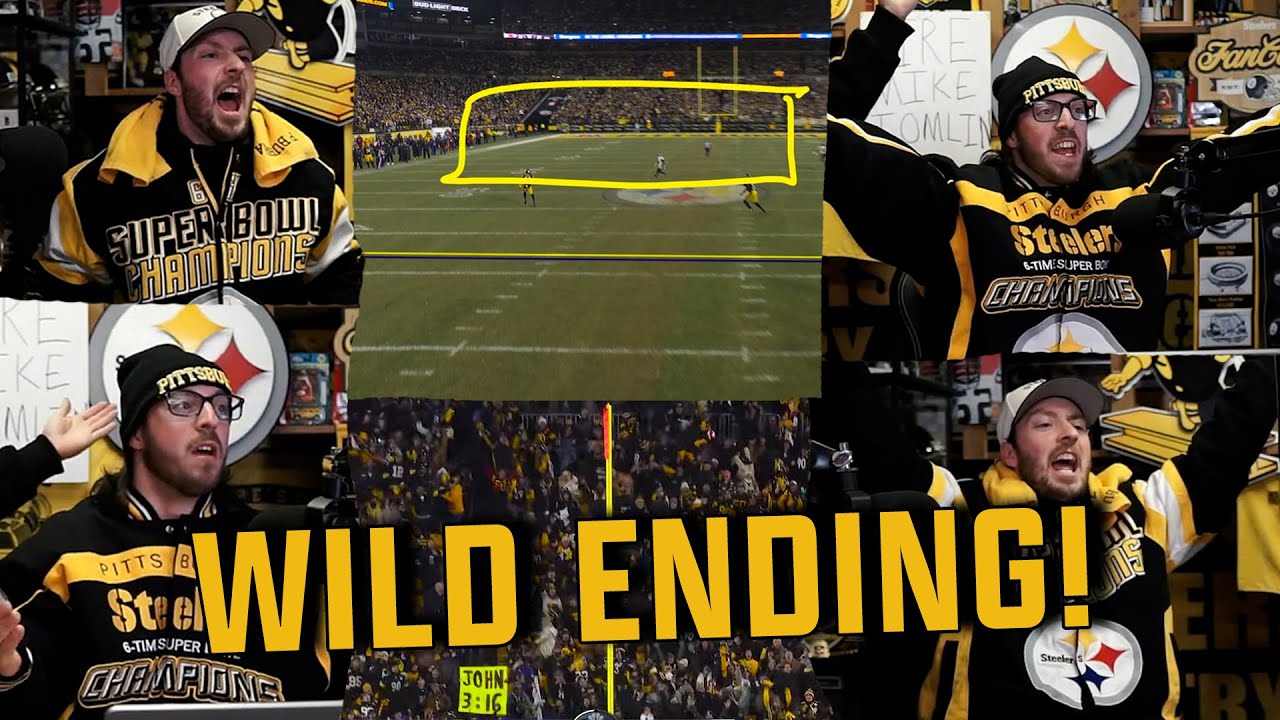 Steelers Fans Reactions to Steelers vs Ravens SNF CRAZY ENDING! Steelers Win the AFC North!
