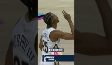 Trey Murphy III breaks the Pelicans franchise record for made three pointers