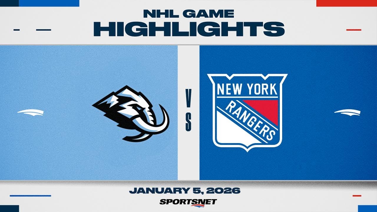 NHL Highlights | Mammoth vs. Rangers - January 5, 2026
