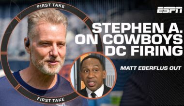 Stephen A. reacts to the Cowboys firing DC Matt Eberflus 🗣 'Some coaches get LAX...' | First Take