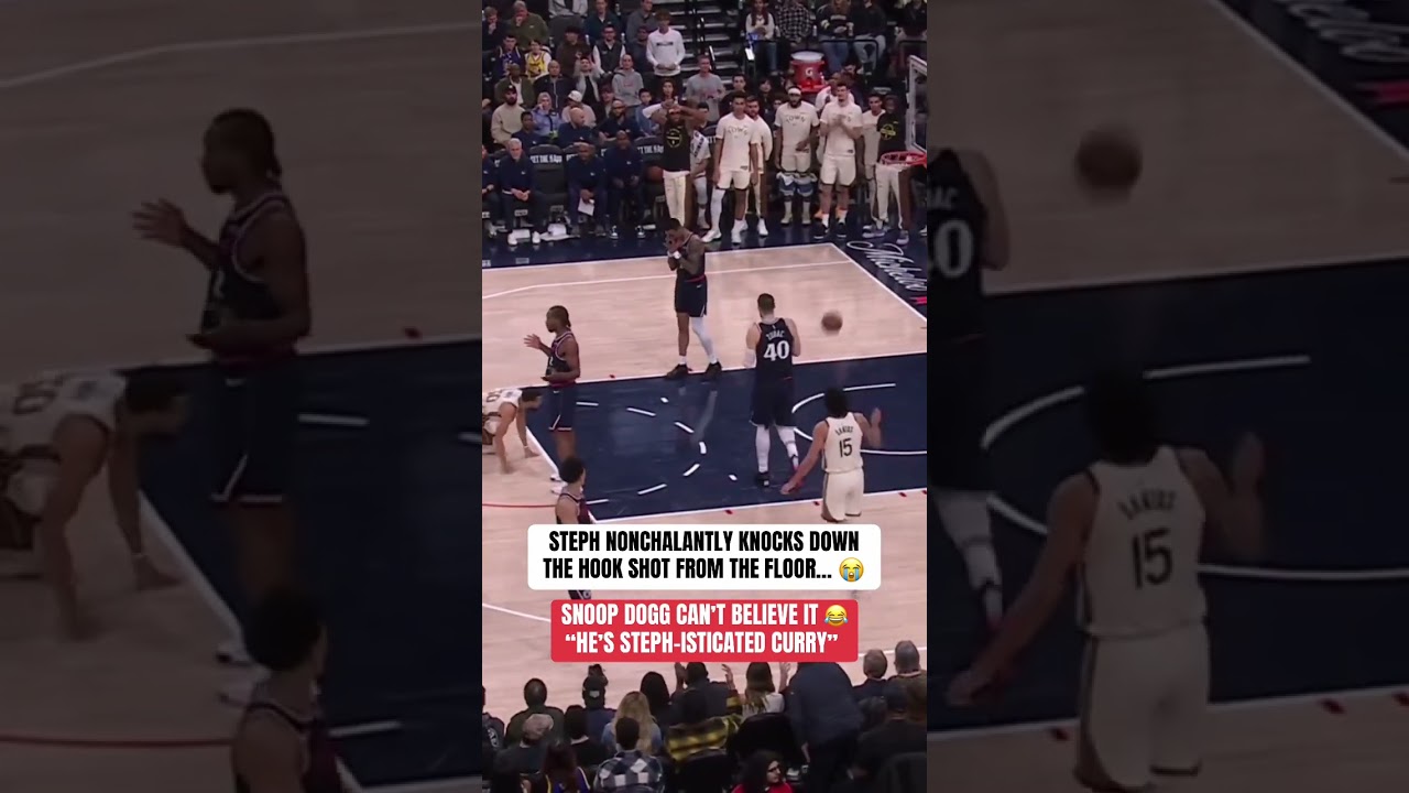 WIZARDRY. Didn't count.... but watch Steph just casually hit this lefty hook from the floor 🥱