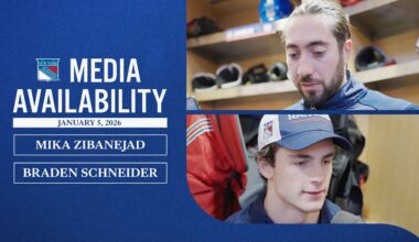 NYR vs UTA: Mika Zibanejad & Braden Schneider Postgame Media Availability | Jan. 5, 2026