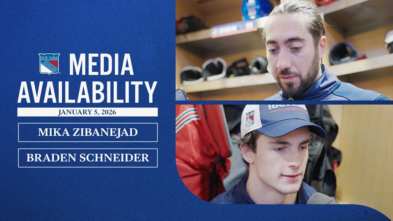 NYR vs UTA: Mika Zibanejad & Braden Schneider Postgame Media Availability | Jan. 5, 2026